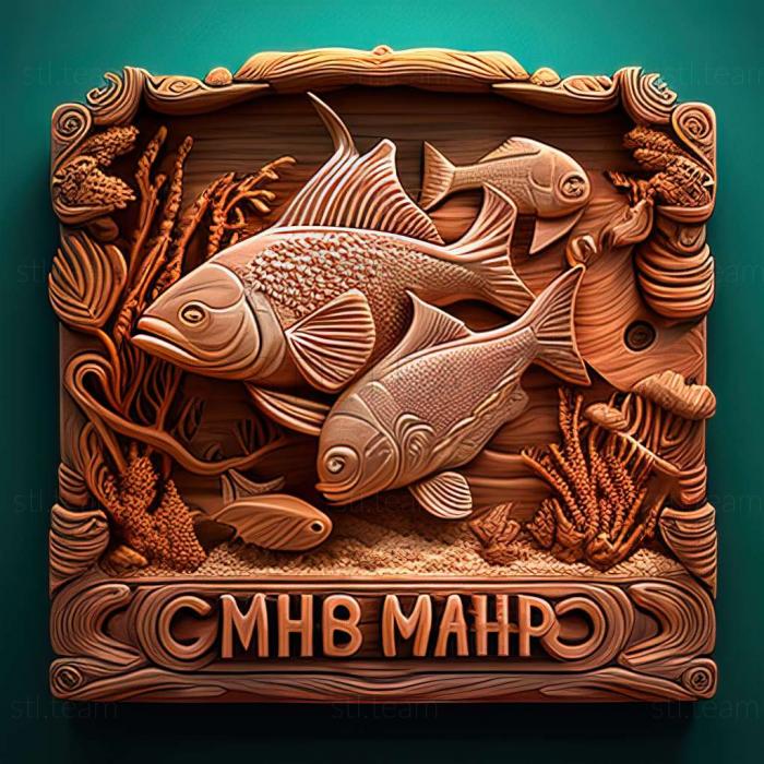 3D модель Кубанопс бимини (STL)